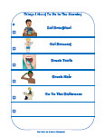 daily routine chart